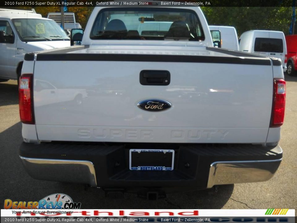 2010 Ford F250 Super Duty XL Regular Cab 4x4 Oxford White / Medium Stone Photo #7