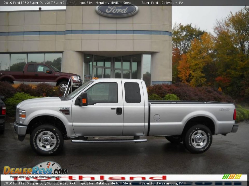 2010 Ford F250 Super Duty XLT SuperCab 4x4 Ingot Silver Metallic / Medium Stone Photo #1