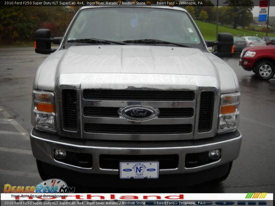 2010 Ford F250 Super Duty XLT SuperCab 4x4 Ingot Silver Metallic / Medium Stone Photo #3