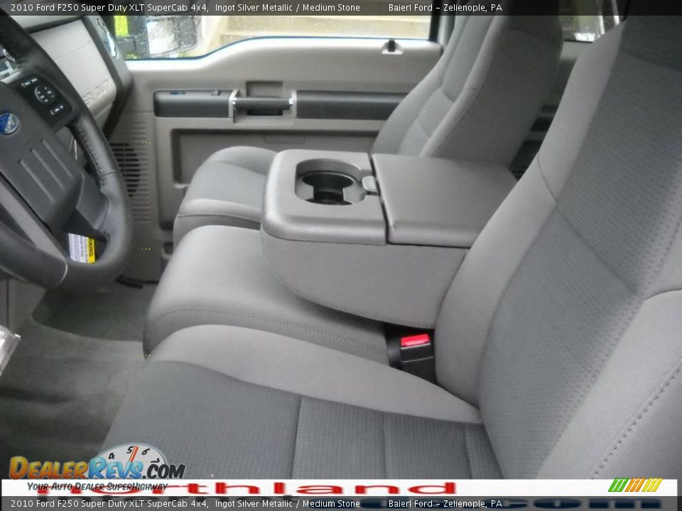 2010 Ford F250 Super Duty XLT SuperCab 4x4 Ingot Silver Metallic / Medium Stone Photo #11