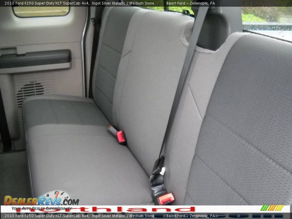 2010 Ford F250 Super Duty XLT SuperCab 4x4 Ingot Silver Metallic / Medium Stone Photo #15