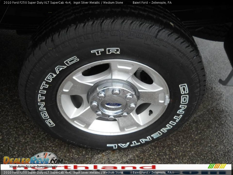 2010 Ford F250 Super Duty XLT SuperCab 4x4 Ingot Silver Metallic / Medium Stone Photo #16