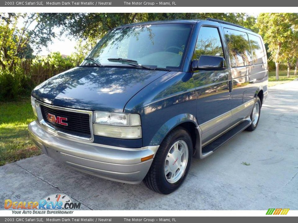 2003 GMC Safari SLE Medium Dark Teal Metallic / Neutral Photo #1