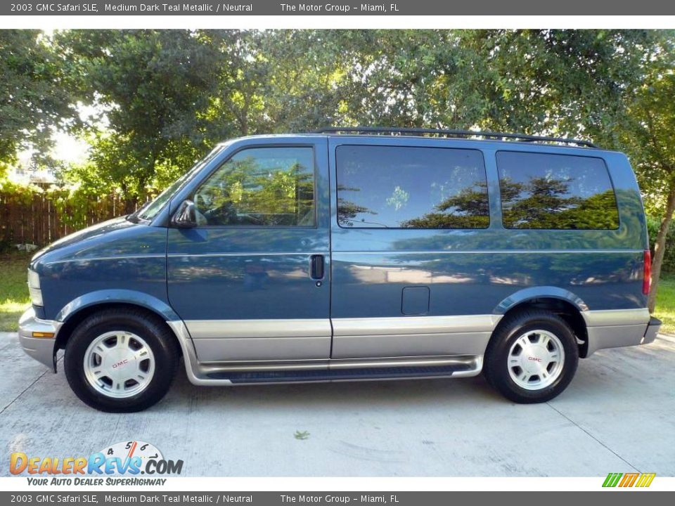 2003 GMC Safari SLE Medium Dark Teal Metallic / Neutral Photo #3