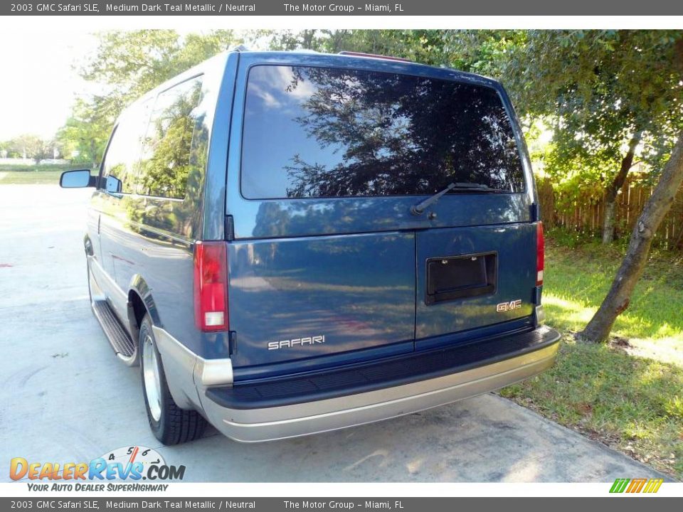 2003 GMC Safari SLE Medium Dark Teal Metallic / Neutral Photo #7