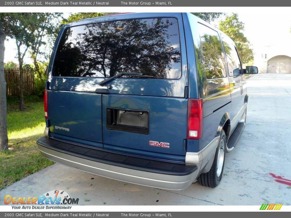 2003 GMC Safari SLE Medium Dark Teal Metallic / Neutral Photo #8