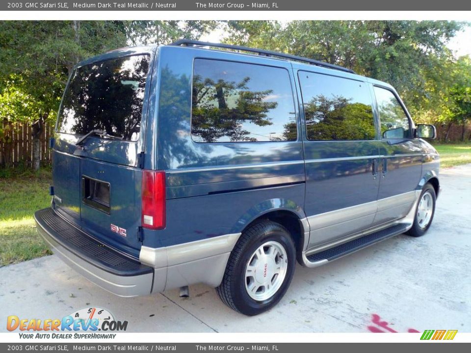 2003 GMC Safari SLE Medium Dark Teal Metallic / Neutral Photo #9