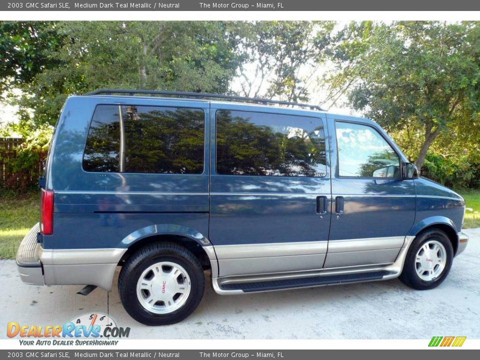 2003 GMC Safari SLE Medium Dark Teal Metallic / Neutral Photo #10