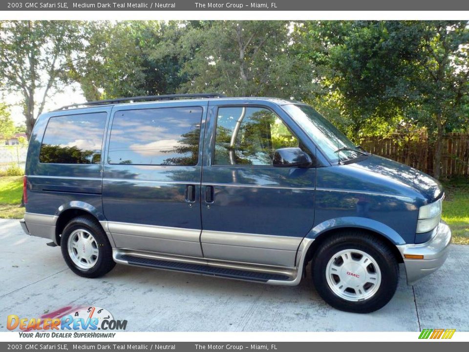 2003 GMC Safari SLE Medium Dark Teal Metallic / Neutral Photo #12