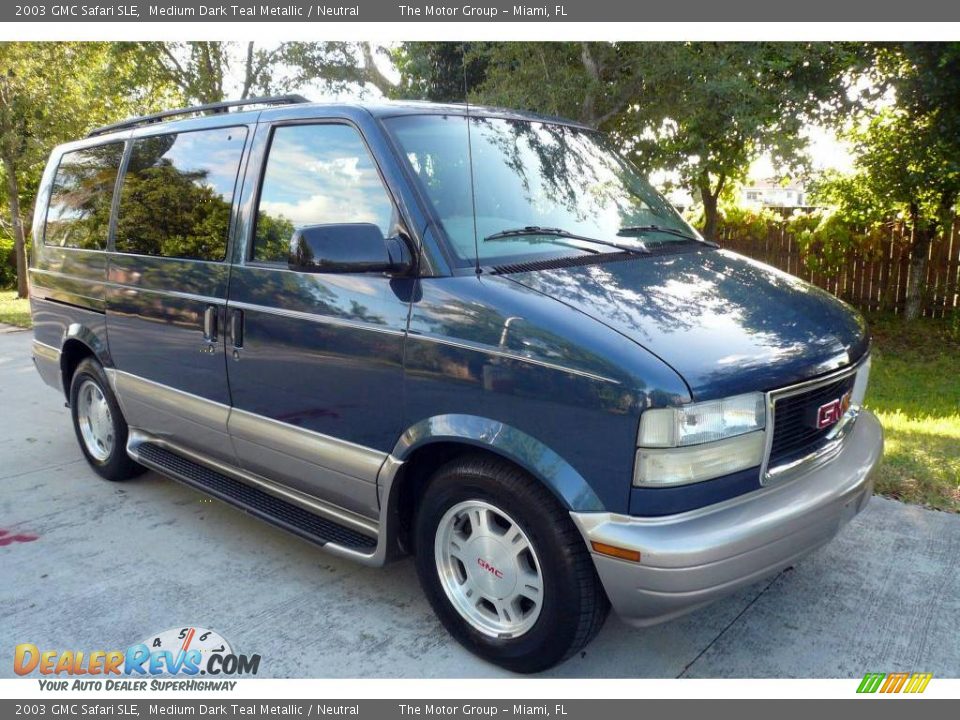 2003 GMC Safari SLE Medium Dark Teal Metallic / Neutral Photo #13