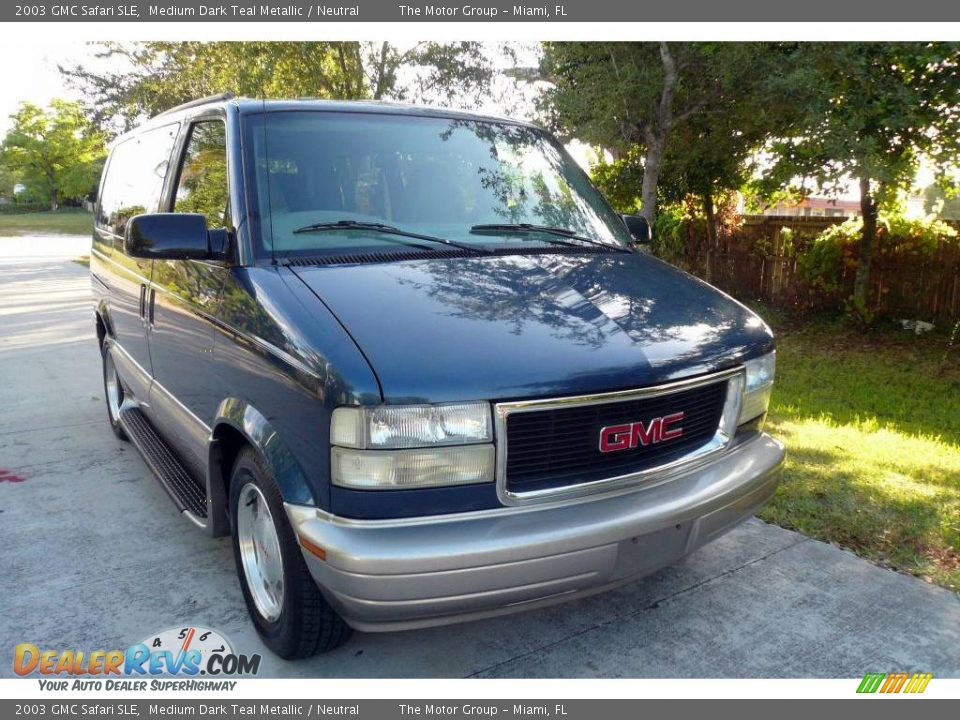 2003 GMC Safari SLE Medium Dark Teal Metallic / Neutral Photo #14