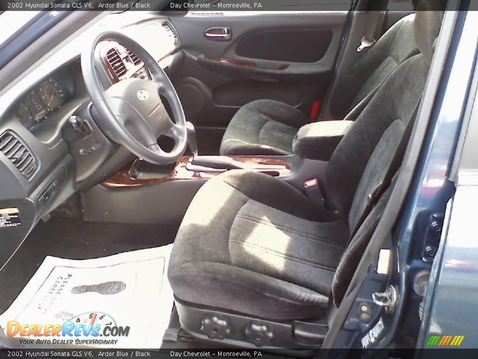 2002 Hyundai Sonata GLS V6 Ardor Blue / Black Photo #5