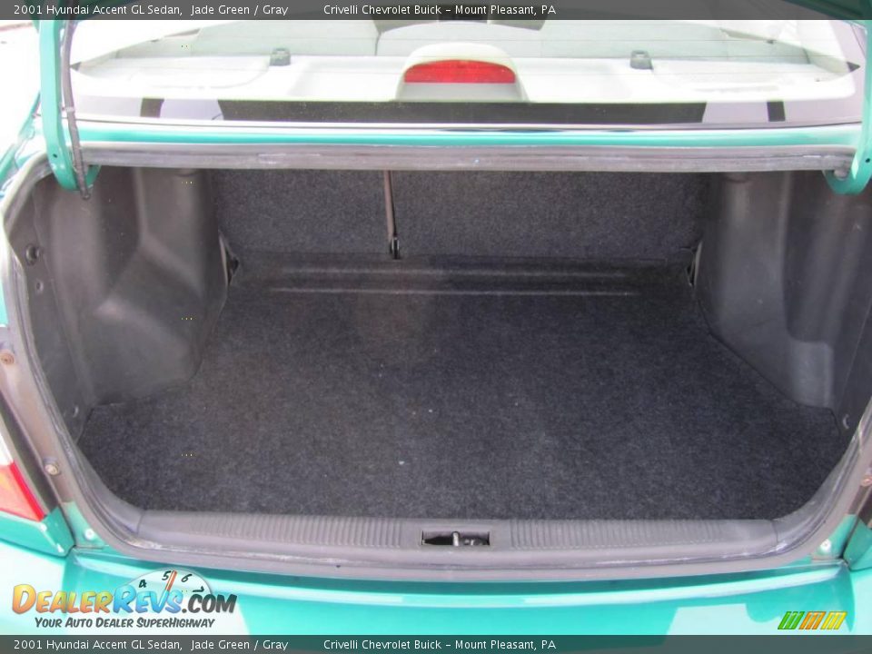 2001 Hyundai Accent GL Sedan Jade Green / Gray Photo #20