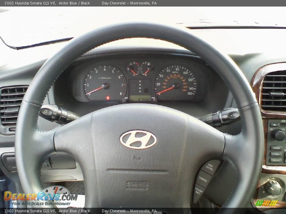 2002 Hyundai Sonata GLS V6 Ardor Blue / Black Photo #12