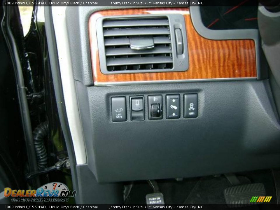 2009 Infiniti QX 56 4WD Liquid Onyx Black / Charcoal Photo #11