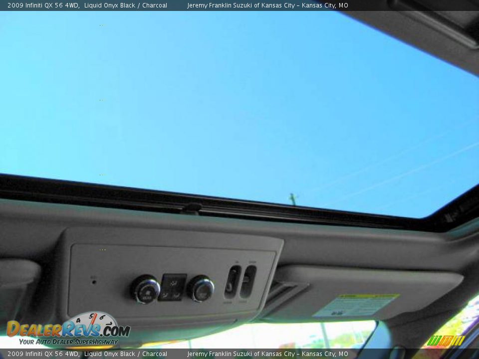 2009 Infiniti QX 56 4WD Liquid Onyx Black / Charcoal Photo #18