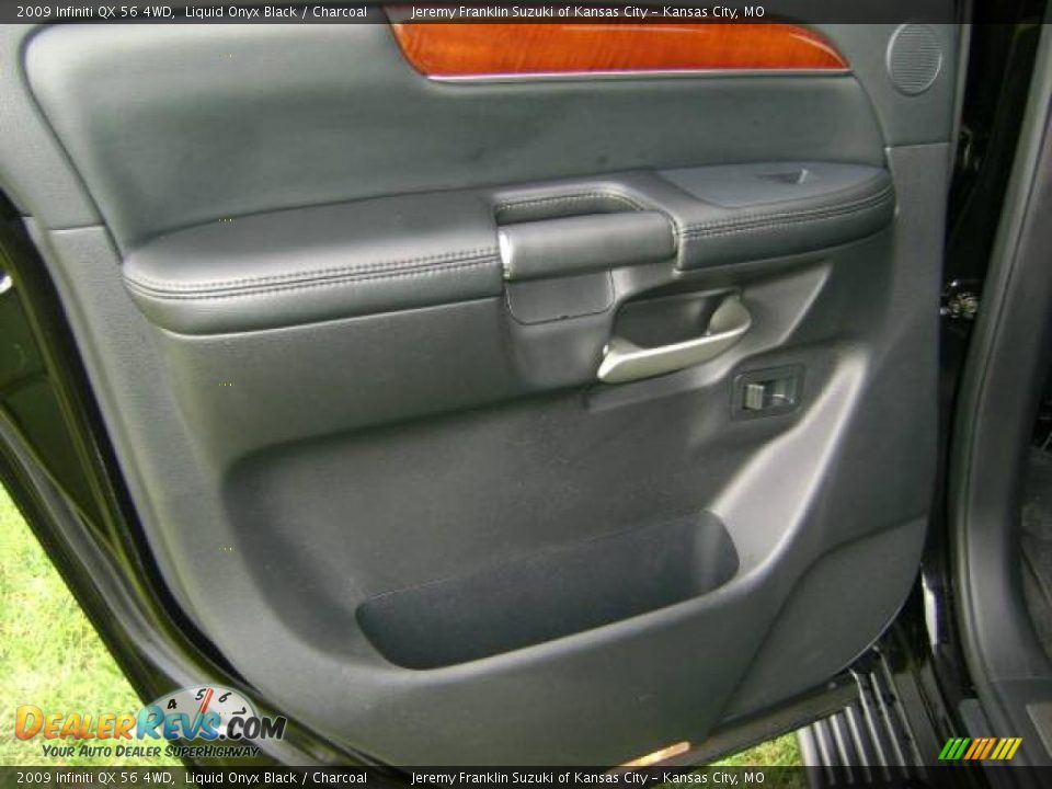 2009 Infiniti QX 56 4WD Liquid Onyx Black / Charcoal Photo #19
