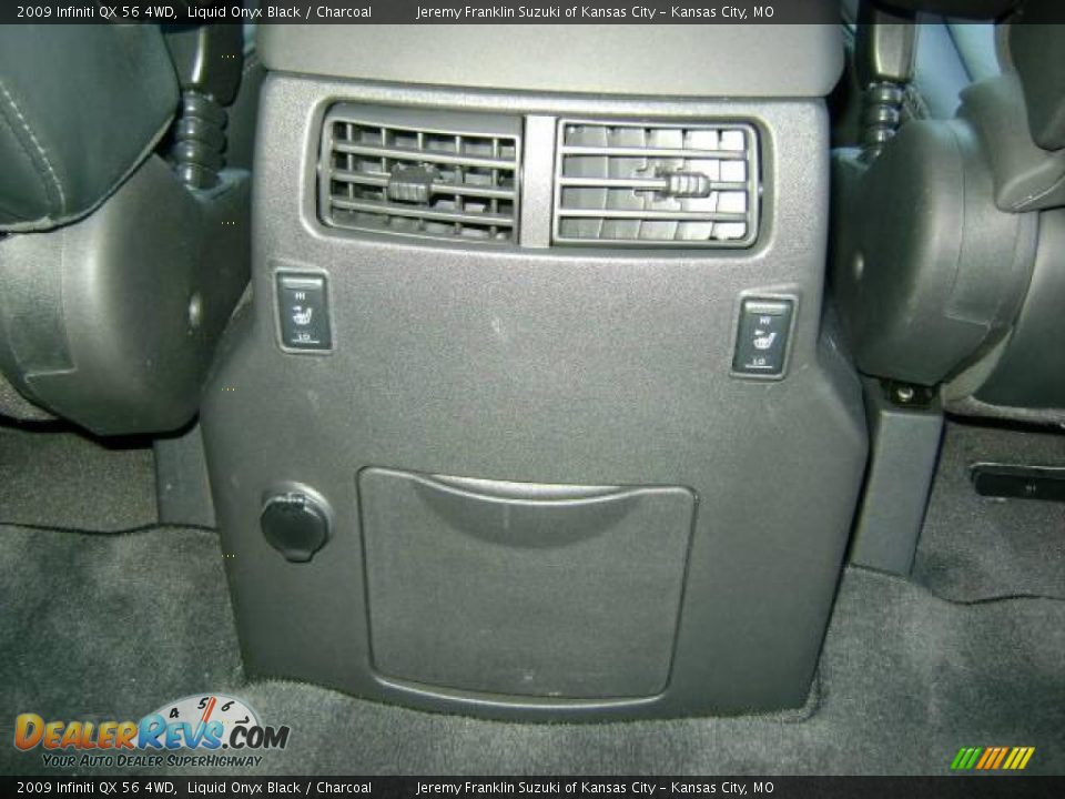 2009 Infiniti QX 56 4WD Liquid Onyx Black / Charcoal Photo #21