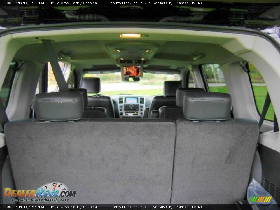 2009 Infiniti QX 56 4WD Liquid Onyx Black / Charcoal Photo #24
