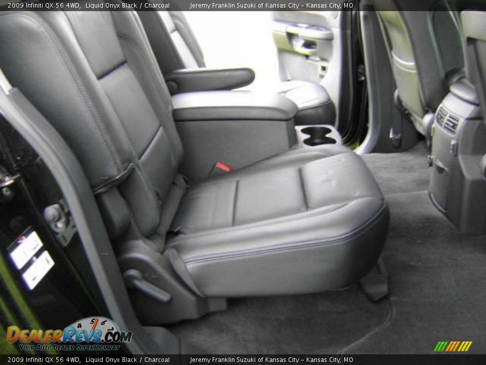 2009 Infiniti QX 56 4WD Liquid Onyx Black / Charcoal Photo #26
