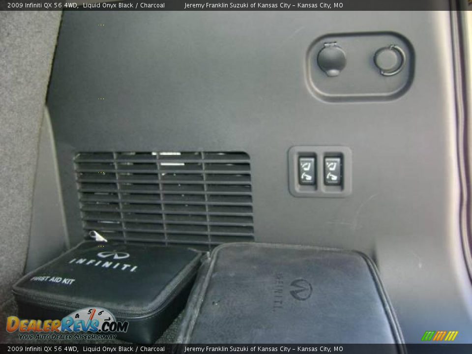 2009 Infiniti QX 56 4WD Liquid Onyx Black / Charcoal Photo #29