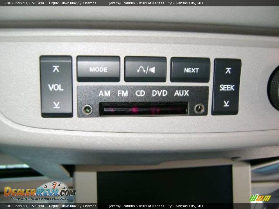 2009 Infiniti QX 56 4WD Liquid Onyx Black / Charcoal Photo #33