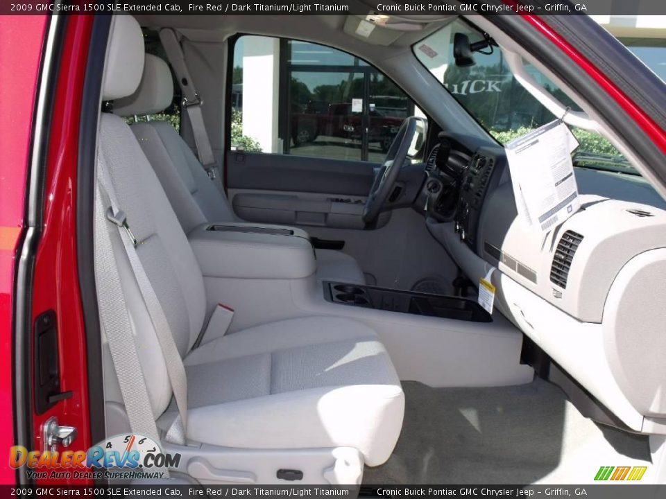2009 GMC Sierra 1500 SLE Extended Cab Fire Red / Dark Titanium/Light Titanium Photo #15