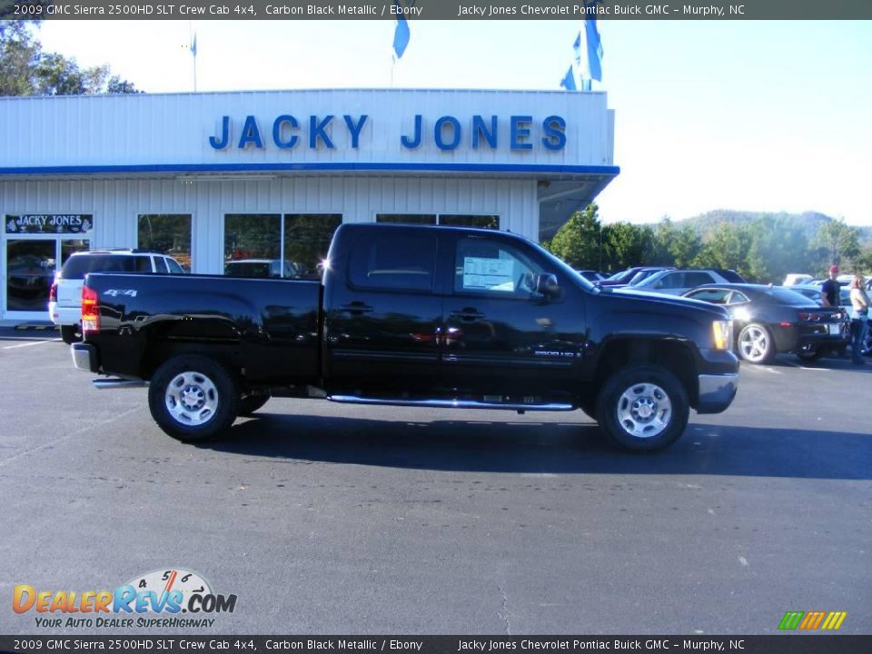 2009 GMC Sierra 2500HD SLT Crew Cab 4x4 Carbon Black Metallic / Ebony Photo #1