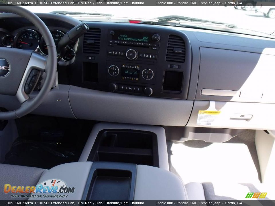 2009 GMC Sierra 1500 SLE Extended Cab Fire Red / Dark Titanium/Light Titanium Photo #17