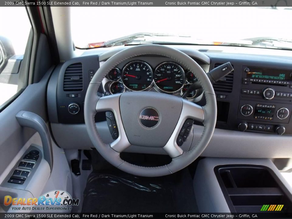 2009 GMC Sierra 1500 SLE Extended Cab Fire Red / Dark Titanium/Light Titanium Photo #18