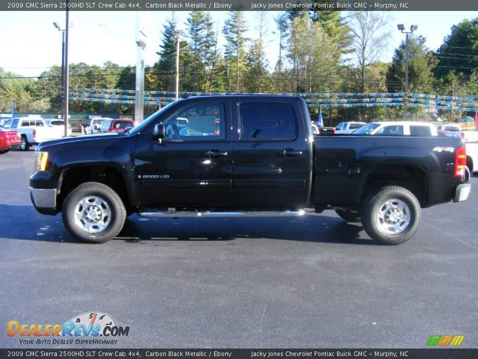 2009 GMC Sierra 2500HD SLT Crew Cab 4x4 Carbon Black Metallic / Ebony Photo #5