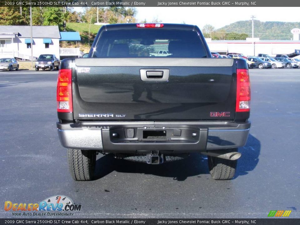 2009 GMC Sierra 2500HD SLT Crew Cab 4x4 Carbon Black Metallic / Ebony Photo #7