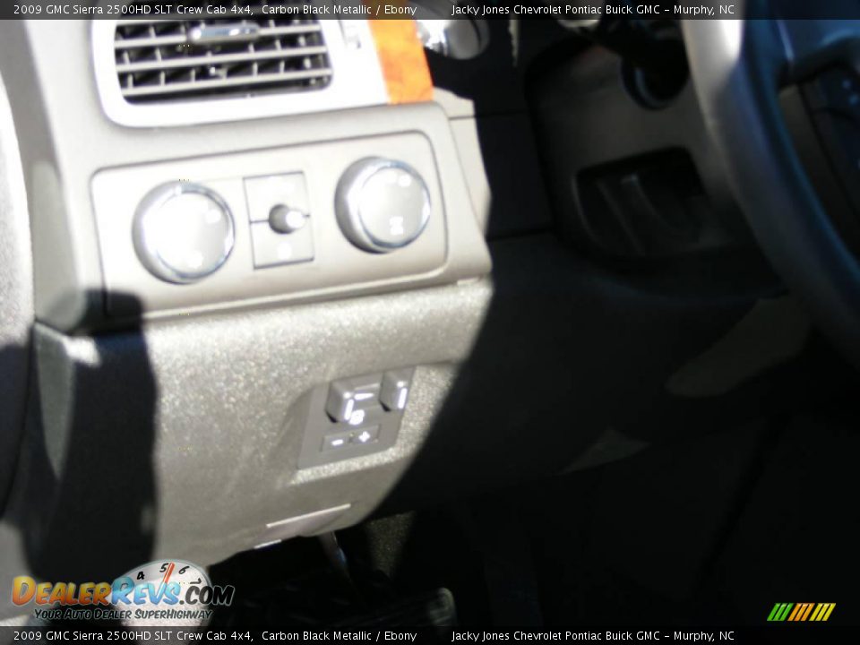 2009 GMC Sierra 2500HD SLT Crew Cab 4x4 Carbon Black Metallic / Ebony Photo #11