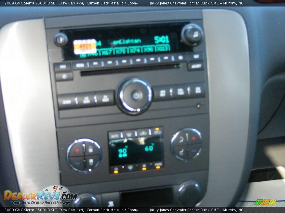 2009 GMC Sierra 2500HD SLT Crew Cab 4x4 Carbon Black Metallic / Ebony Photo #15