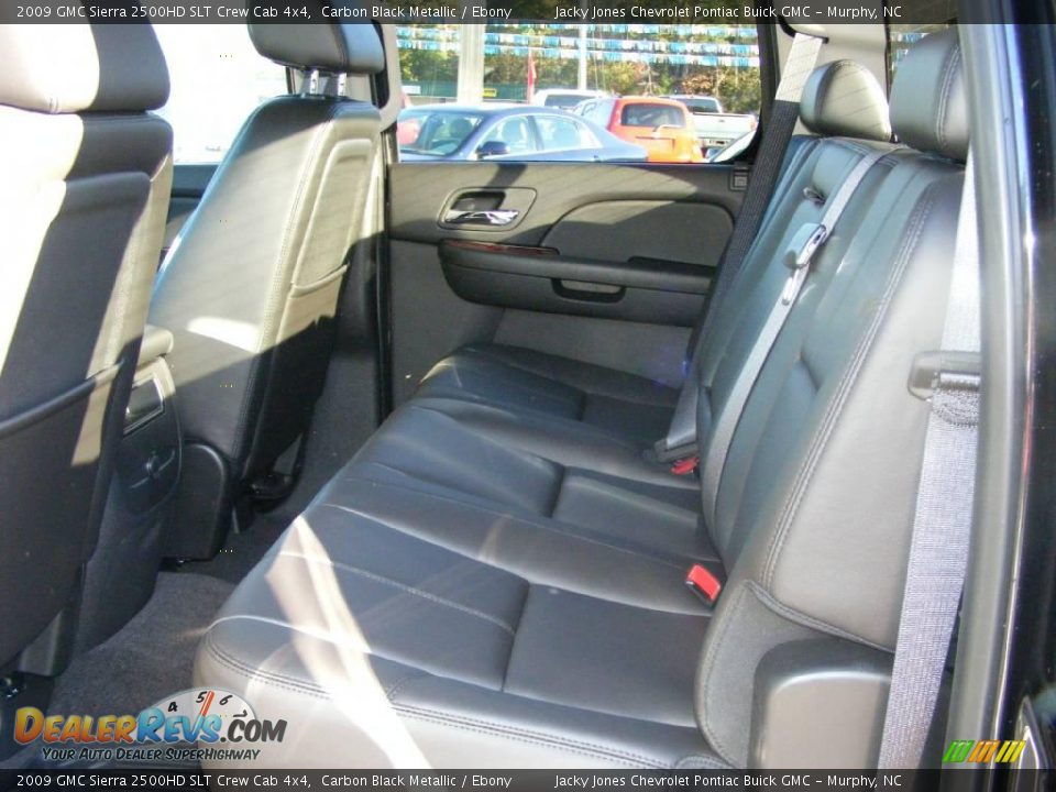 2009 GMC Sierra 2500HD SLT Crew Cab 4x4 Carbon Black Metallic / Ebony Photo #17