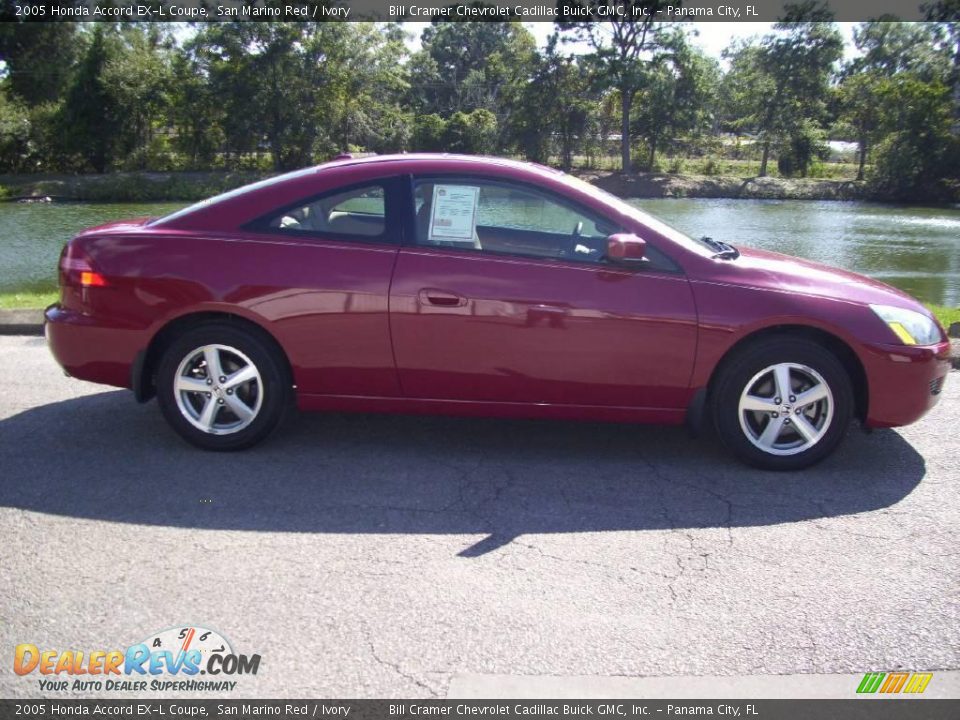 2005 Honda Accord EX-L Coupe San Marino Red / Ivory Photo #1