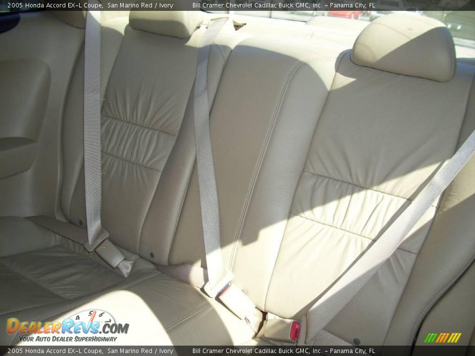 2005 Honda Accord EX-L Coupe San Marino Red / Ivory Photo #5
