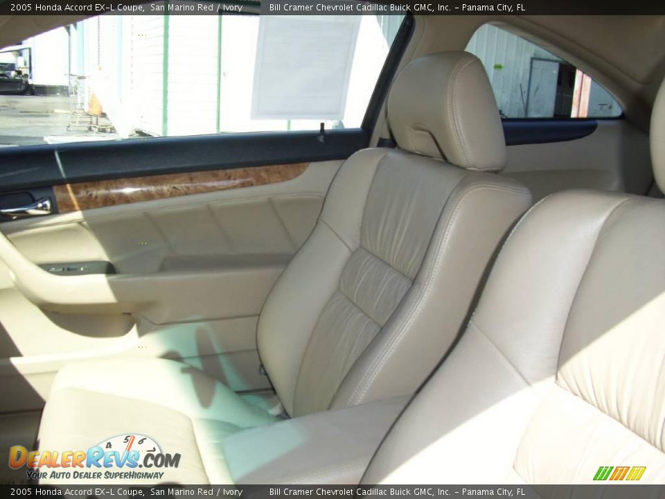 2005 Honda Accord EX-L Coupe San Marino Red / Ivory Photo #6