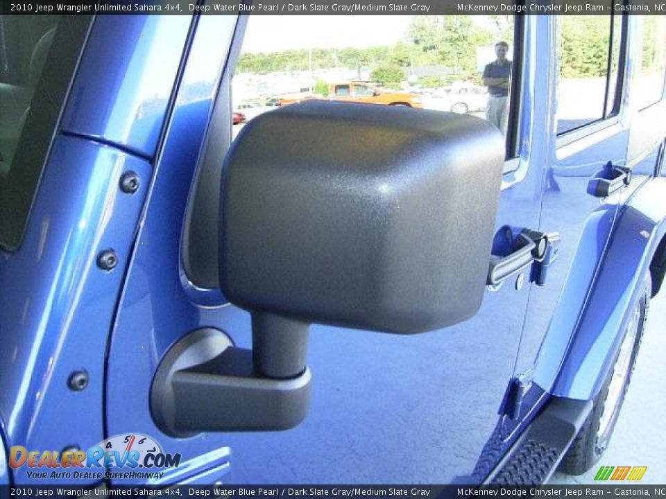 2010 Jeep Wrangler Unlimited Sahara 4x4 Deep Water Blue Pearl / Dark Slate Gray/Medium Slate Gray Photo #9