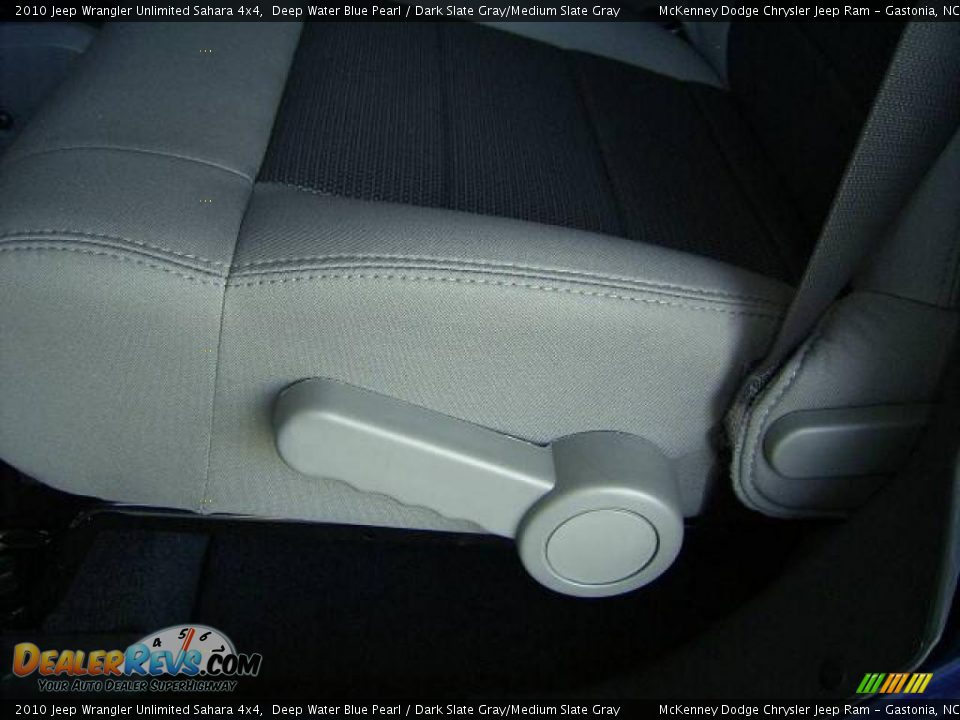 2010 Jeep Wrangler Unlimited Sahara 4x4 Deep Water Blue Pearl / Dark Slate Gray/Medium Slate Gray Photo #11
