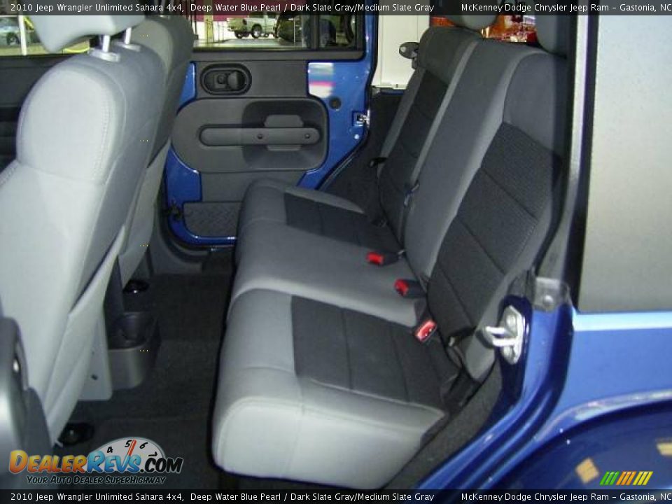 2010 Jeep Wrangler Unlimited Sahara 4x4 Deep Water Blue Pearl / Dark Slate Gray/Medium Slate Gray Photo #15