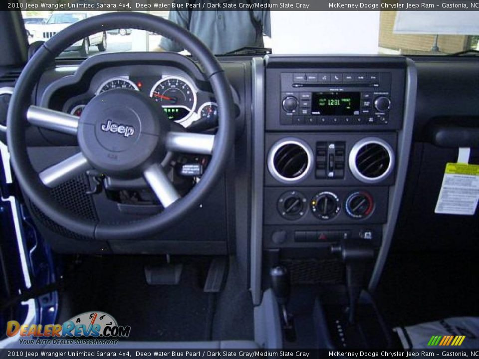 2010 Jeep Wrangler Unlimited Sahara 4x4 Deep Water Blue Pearl / Dark Slate Gray/Medium Slate Gray Photo #23