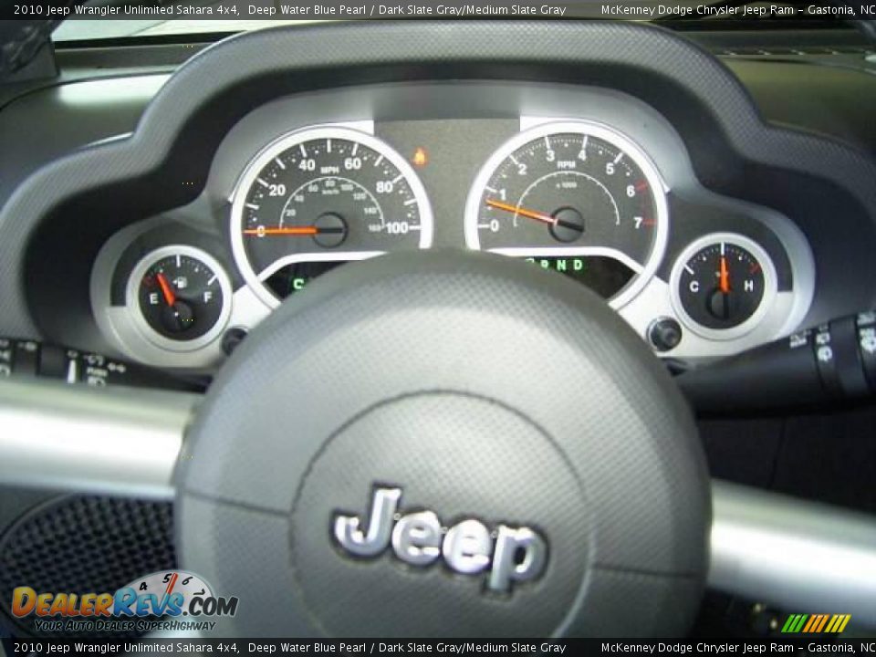 2010 Jeep Wrangler Unlimited Sahara 4x4 Deep Water Blue Pearl / Dark Slate Gray/Medium Slate Gray Photo #26