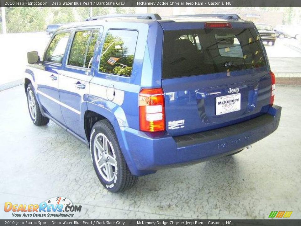 2010 Jeep Patriot Sport Deep Water Blue Pearl / Dark Slate Gray Photo #2