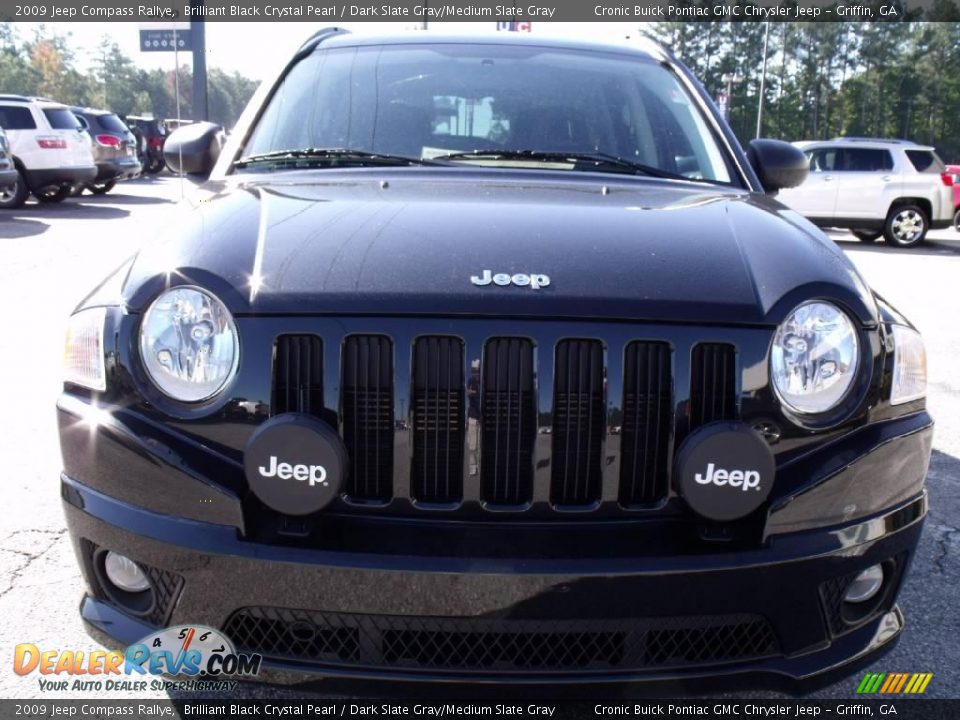 2009 Jeep Compass Rallye Brilliant Black Crystal Pearl / Dark Slate Gray/Medium Slate Gray Photo #3