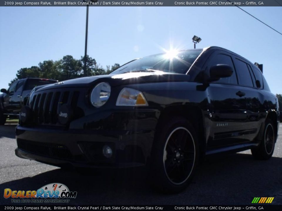 2009 Jeep Compass Rallye Brilliant Black Crystal Pearl / Dark Slate Gray/Medium Slate Gray Photo #4