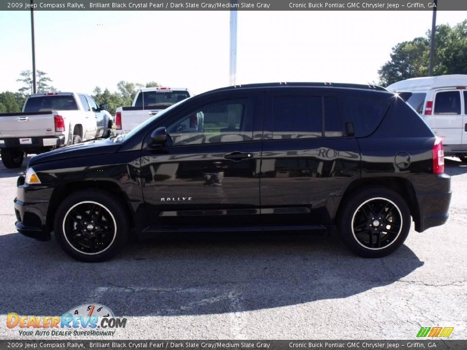 2009 Jeep Compass Rallye Brilliant Black Crystal Pearl / Dark Slate Gray/Medium Slate Gray Photo #5