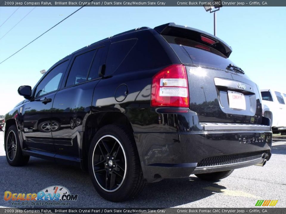 2009 Jeep Compass Rallye Brilliant Black Crystal Pearl / Dark Slate Gray/Medium Slate Gray Photo #6