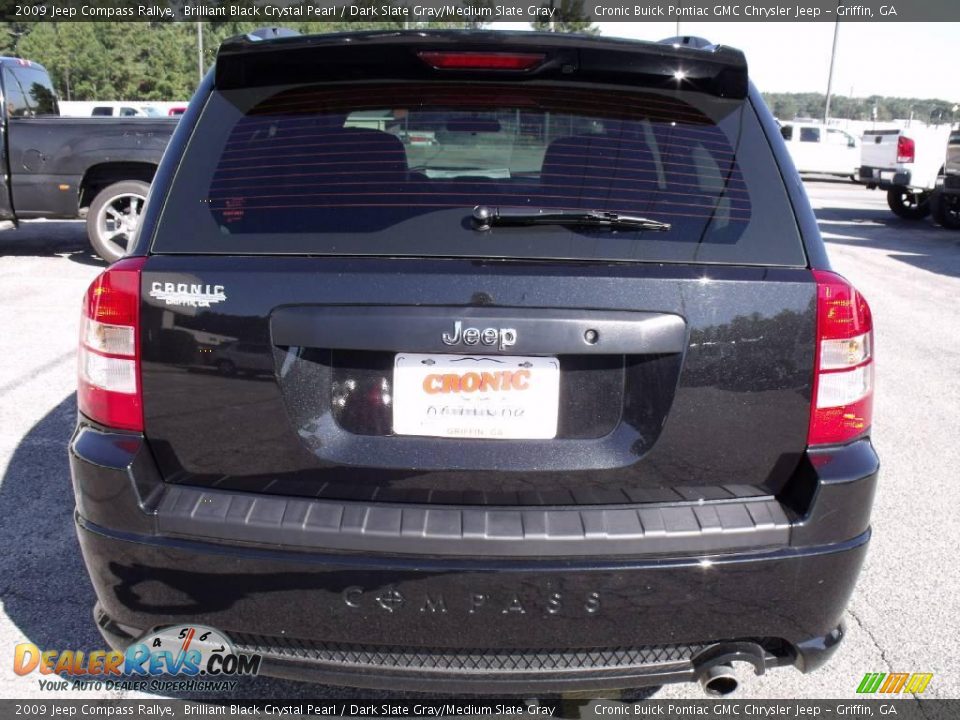 2009 Jeep Compass Rallye Brilliant Black Crystal Pearl / Dark Slate Gray/Medium Slate Gray Photo #7