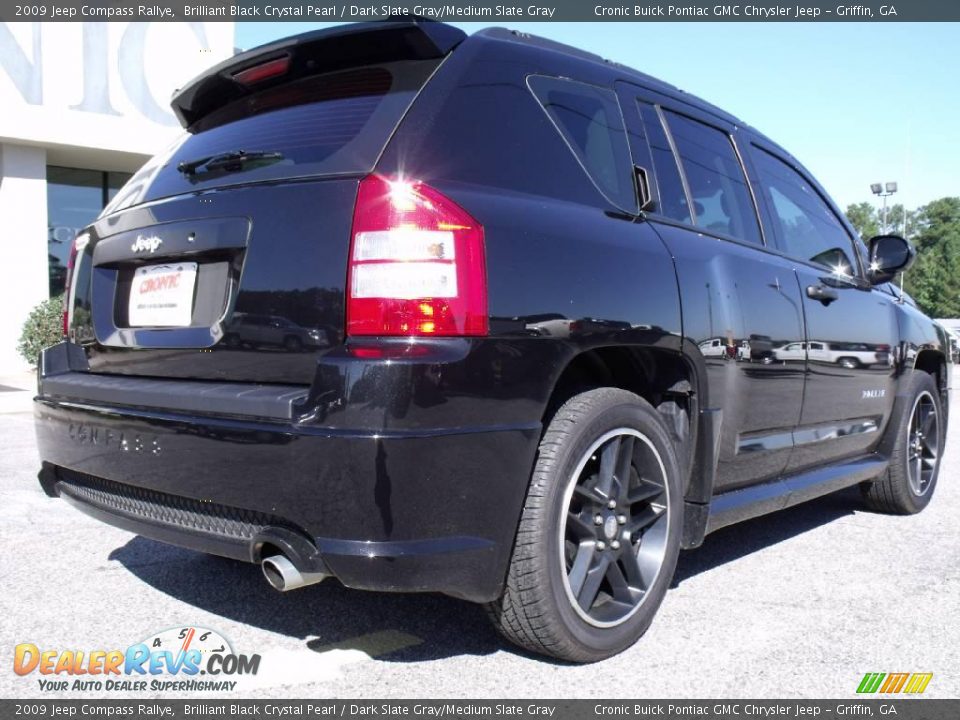 2009 Jeep Compass Rallye Brilliant Black Crystal Pearl / Dark Slate Gray/Medium Slate Gray Photo #8